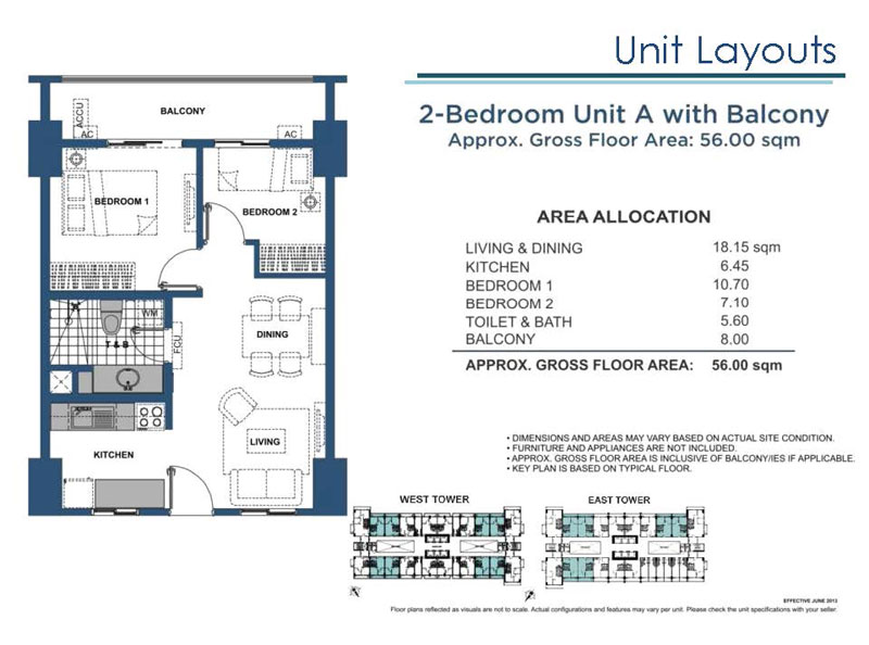 2 Bedroom A with Balcony