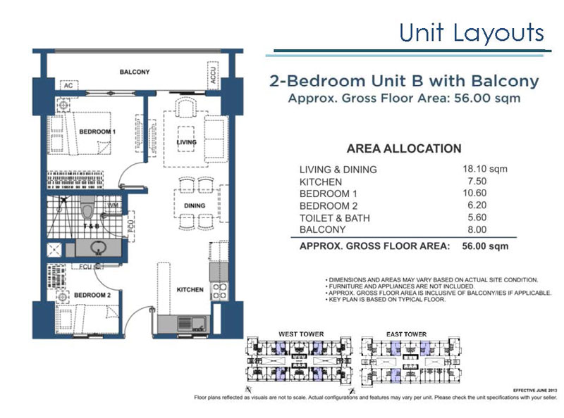 2 Bedroom B with Balcony