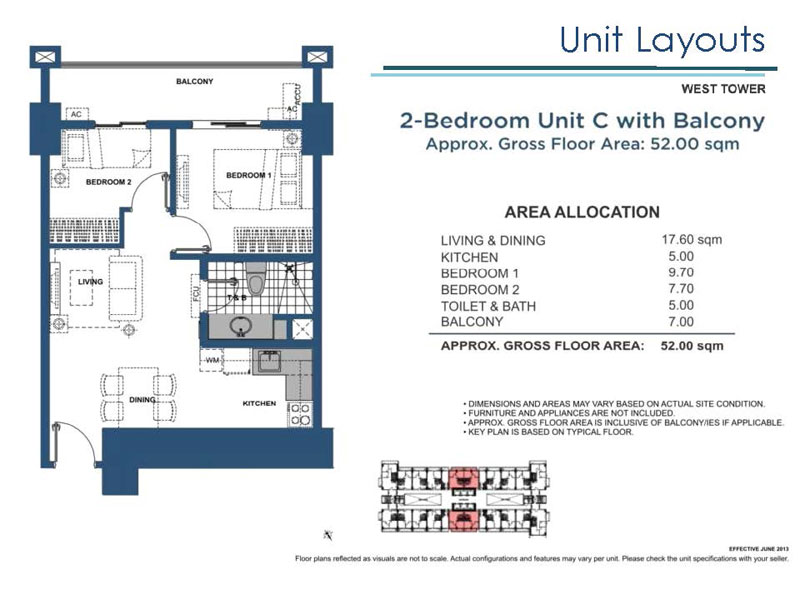 2 Bedroom C with Balcony