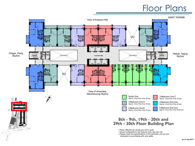 Lumiere East Building Layout