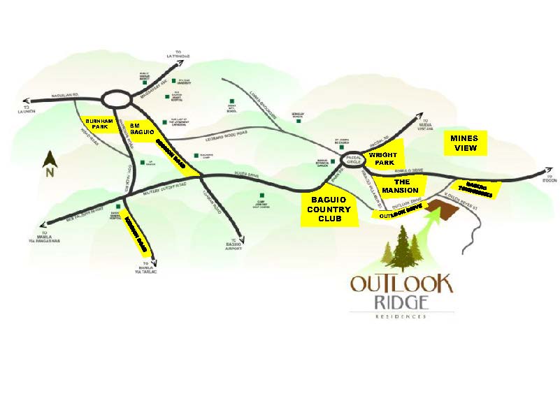 Outlook Ridge Residences Landmarks