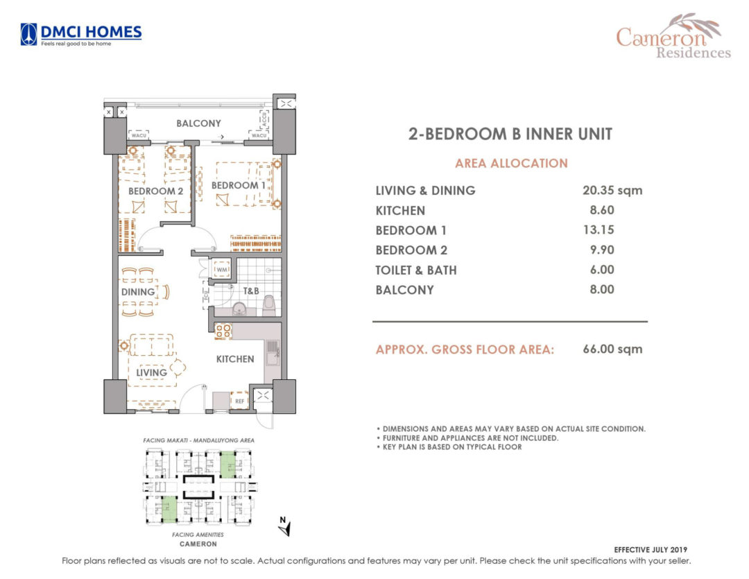 Cameron-2-Bedroom-B-Layout - DMCI Homes Online